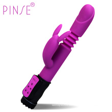 Injo G-Spot de silicona consolador vibrador juguetes del sexo para las mujeres (IJ-V100074)